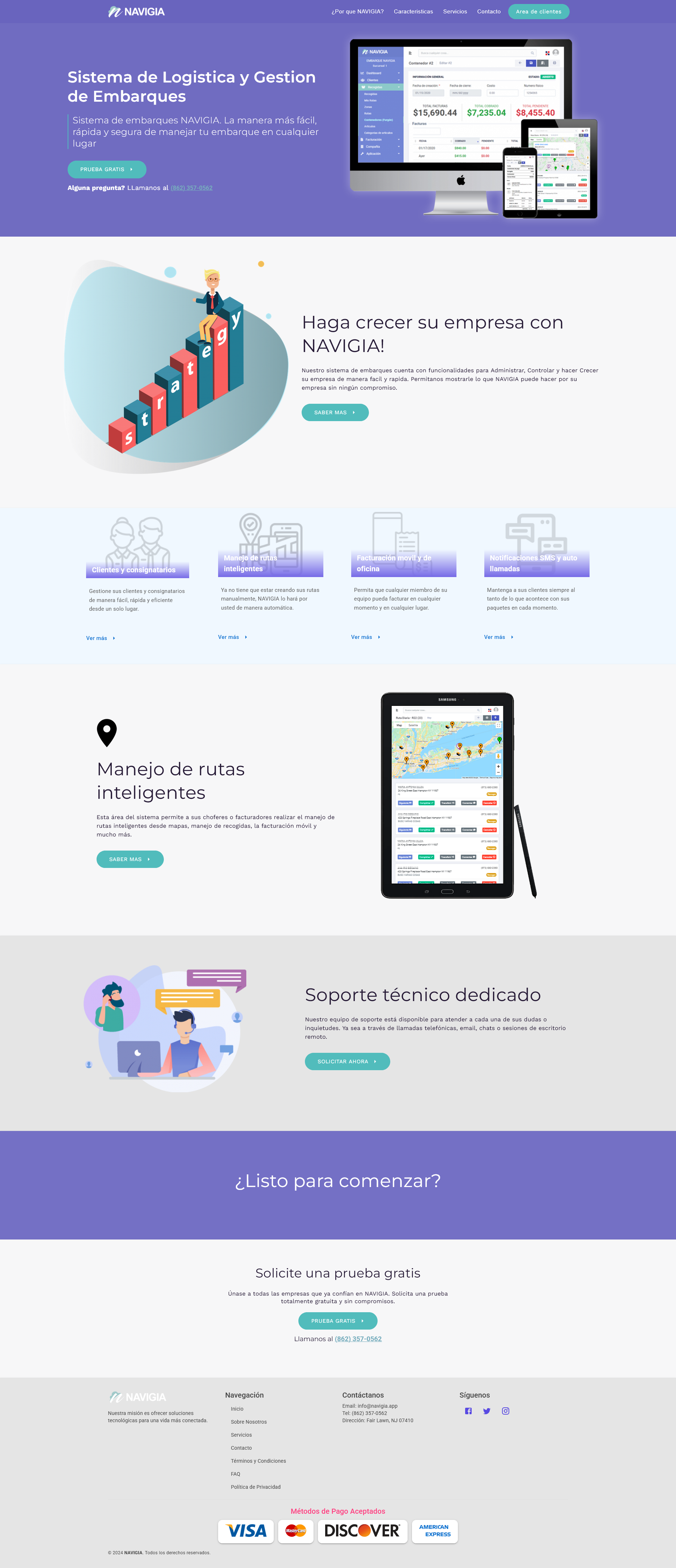 Navigia - Software de gestión logística